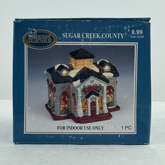 Vintage 1998 Dickens Collectables Sugar Creek County Cafe Porcelain Light 4.25" - Picture 2 of 16